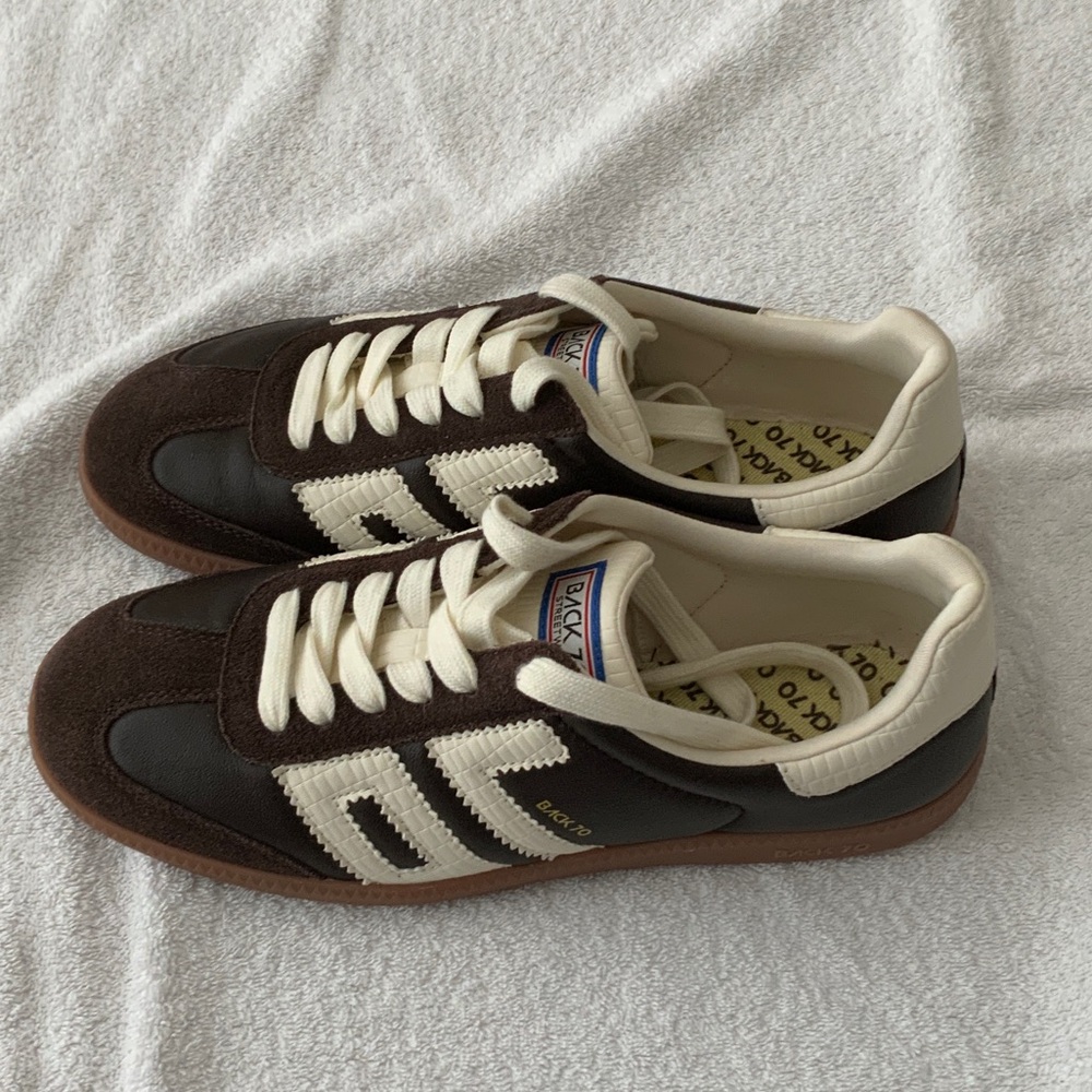 Back 70 Retro Brown and Cream Women's Sneakers